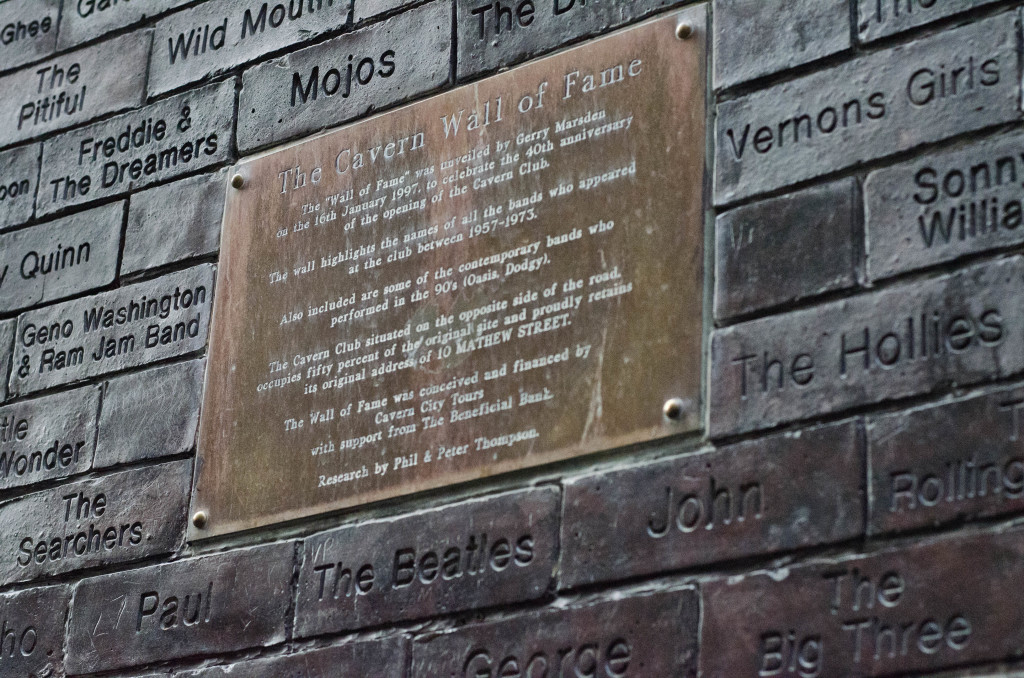 New and Old - Names of performers at The Cavern