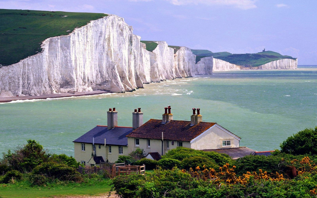 The White Cliffs Of Dover Wide Desktop Background